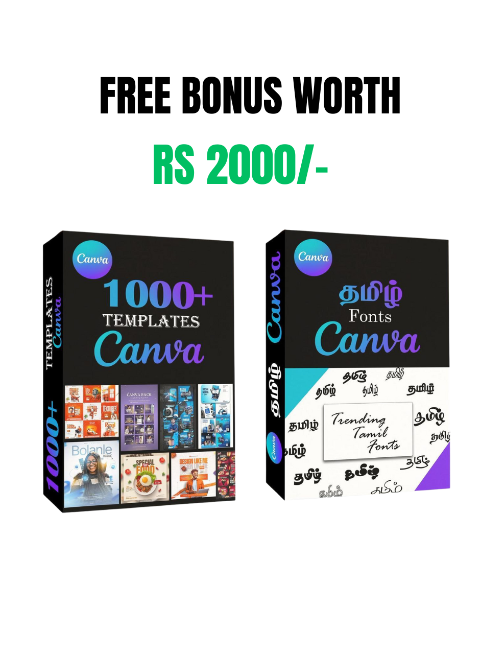 Master Canva from Basic to Pro Level — in Simple Tamil